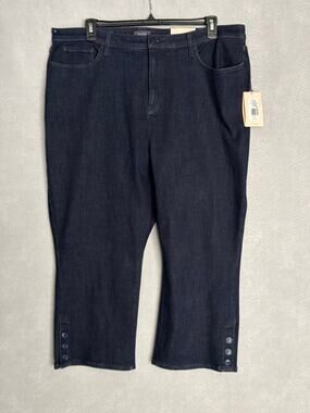 NYDJ Joni Capri Jeans LiftXTuck Technology in Rinse Women's 22W NEW